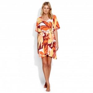 NWT Seafolly Cut Copy Kaftan (tangelo) Swimwear S